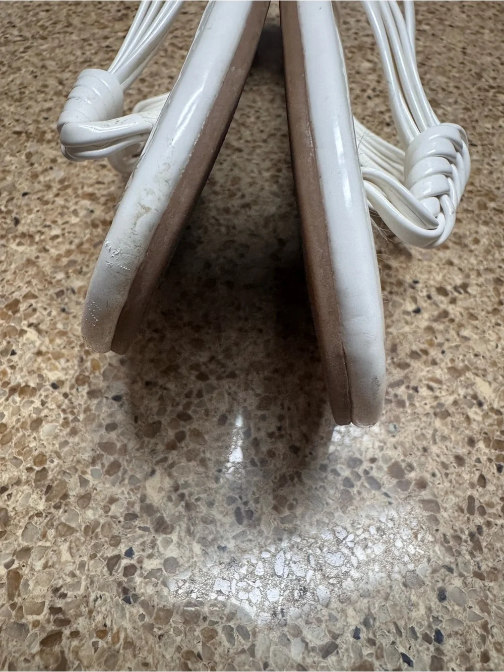 Circus by Sam Edelman White Braided Thong Sandals